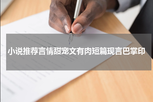 小说推荐言情甜宠文有肉短篇现言巴掌印