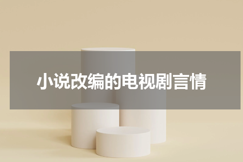 小说改编的电视剧言情