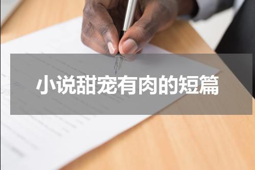 小说甜宠有肉的短篇