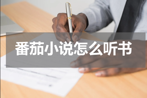 番茄小说怎么听书