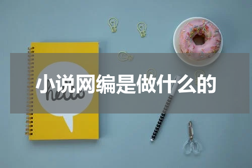 小说网编是做什么的