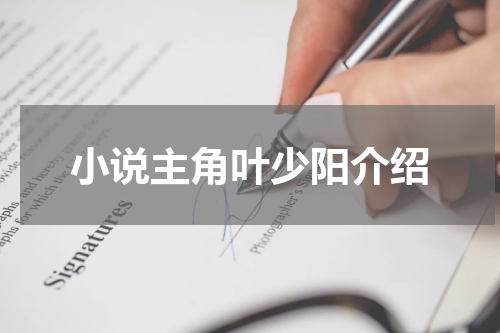 小说主角叶少阳介绍
