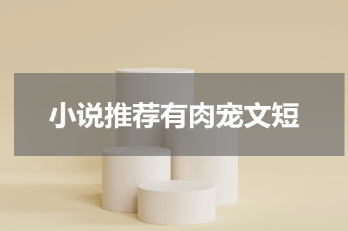 小说推荐有肉宠文短