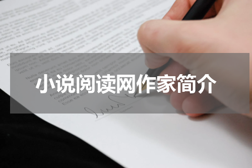 小说阅读网作家简介