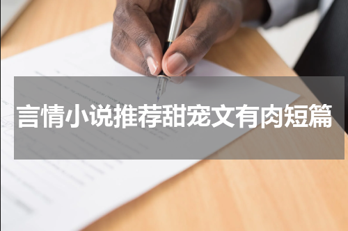 言情小说推荐甜宠文有肉短篇