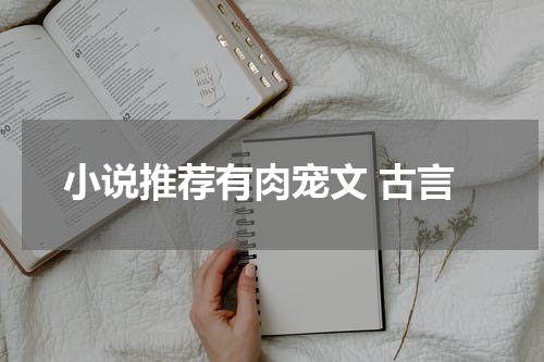 小说推荐有肉宠文 古言
