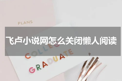 飞卢小说网怎么关闭懒人阅读
