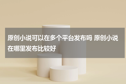 原创小说可以在多个平台发布吗 原创小说在哪里发布比较好