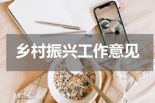 乡村振兴工作意见