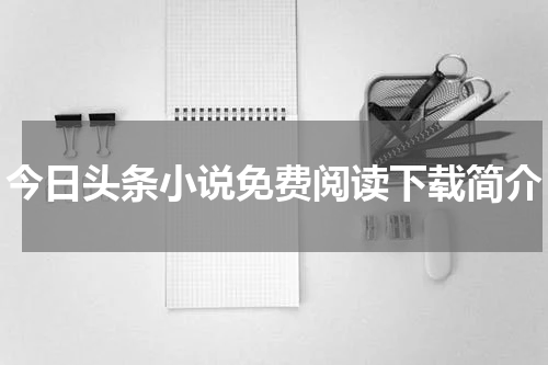 今日头条小说免费阅读下载简介
