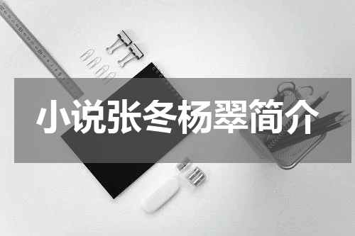 小说张冬杨翠简介