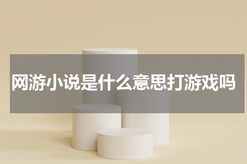 网游小说是什么意思打游戏吗