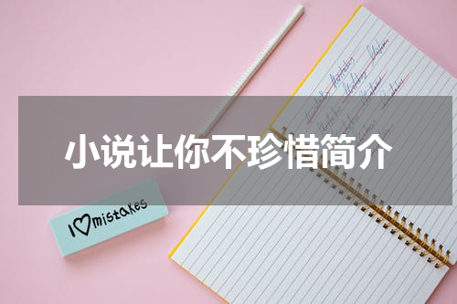 小说让你不珍惜简介