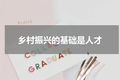 乡村振兴的基础是人才