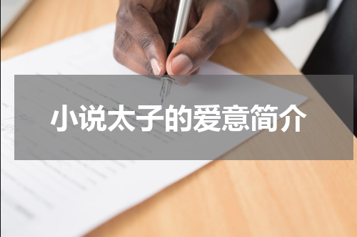 小说太子的爱意简介
