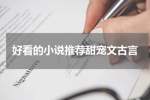 好看的小说推荐甜宠文古言