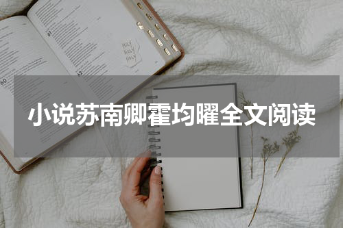 小说苏南卿霍均曜全文阅读