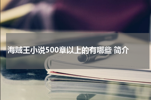 海贼王小说500章以上的有哪些 简介