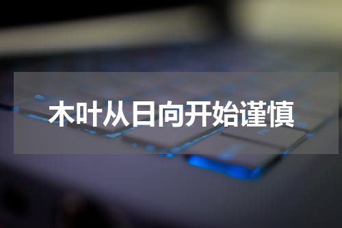 木叶从日向开始谨慎