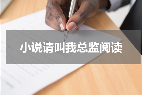 小说请叫我总监阅读