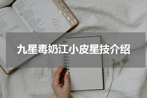 九星毒奶江小皮星技介绍