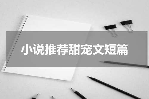 小说推荐甜宠文短篇