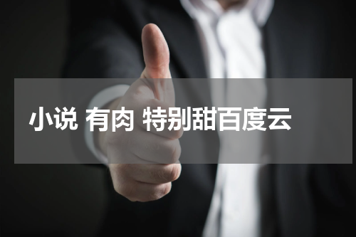 小说 有肉 特别甜百度云