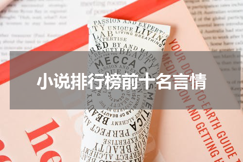 小说排行榜前十名言情