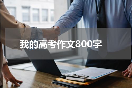 我的高考作文800字
