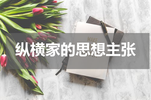 纵横家的思想主张