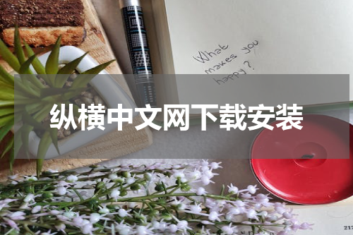 纵横中文网下载安装