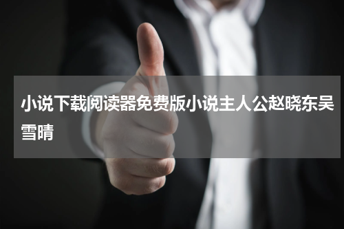 小说下载阅读器免费版小说主人公赵晓东吴雪晴