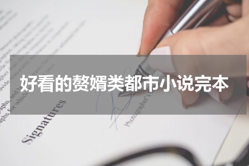 好看的赘婿类都市小说完本