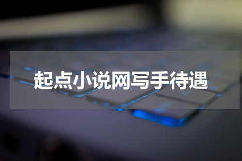 起点小说网写手待遇