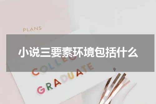 小说三要素环境包括什么