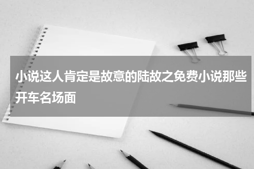 小说这人肯定是故意的陆故之免费小说那些开车名场面