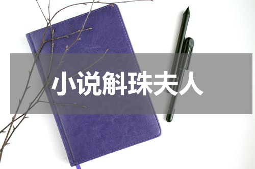 小说斛珠夫人