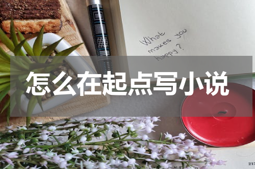 怎么在起点写小说