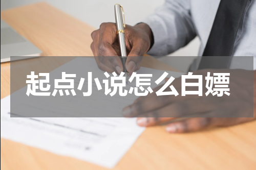 起点小说怎么白嫖