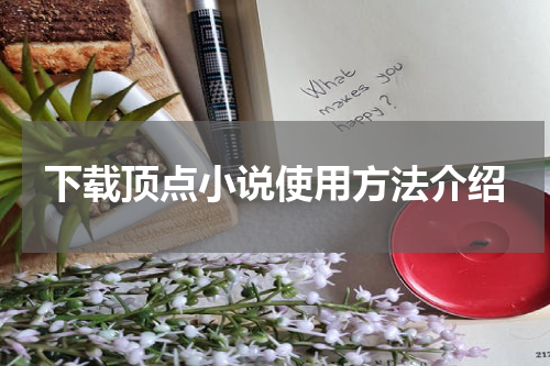 下载顶点小说使用方法介绍