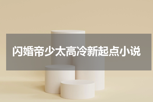 闪婚帝少太高冷新起点小说