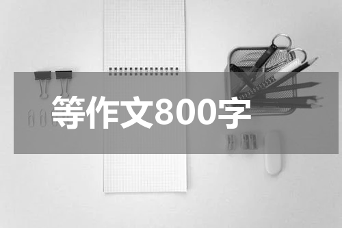 等作文800字