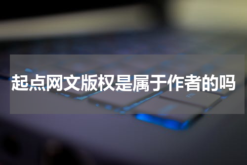 起点网文版权是属于作者的吗