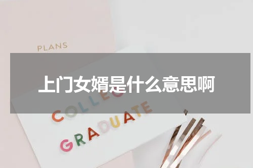 上门女婿是什么意思啊
