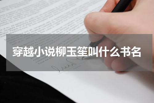 穿越小说柳玉笙叫什么书名