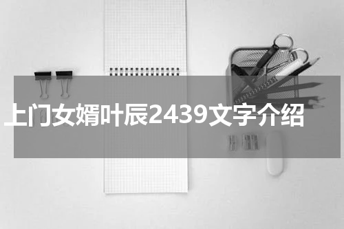 上门女婿叶辰2439文字介绍