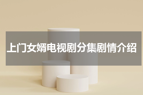上门女婿电视剧分集剧情介绍