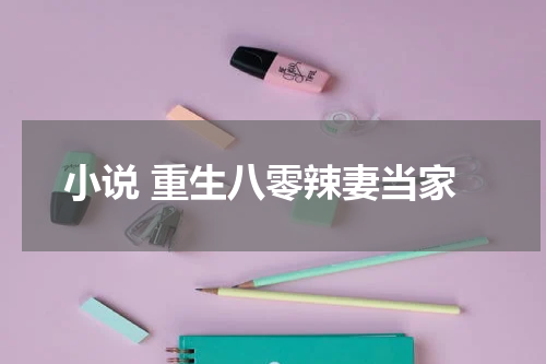 小说 重生八零辣妻当家