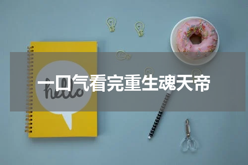 一口气看完重生魂天帝