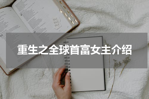 重生之全球首富女主介绍
